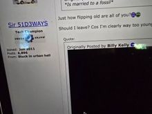 My wife is not a fossil. She's my wife. 