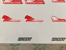 Found some decals for the leopard. Can throw in some Hobbywing decal sheets also. Might a color you need to match you paint scheme
