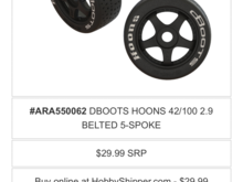 Well, at $30 a pair that’s not too bad. But will add up quickly. 

 I can imagine those at Losi going “we warned them about tire life”. 