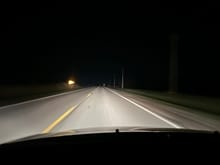 Another dark country road. And this got the deer all over it 