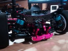 The rear shock tower for Tamiya´s 50mm dampers.
