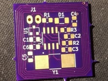 4-layer transponder PCB 23x23mm made by OSH Park
