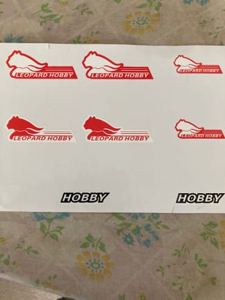 Found some decals for the leopard. Can throw in some Hobbywing decal sheets also. Might a color you need to match you paint scheme