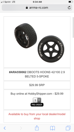 Well, at $30 a pair that’s not too bad. But will add up quickly. 

 I can imagine those at Losi going “we warned them about tire life”. 