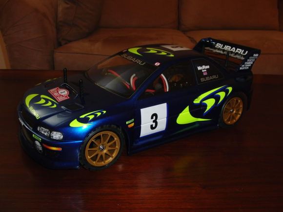 Tamiya TB01 with HPI Racing '98 Subaru body