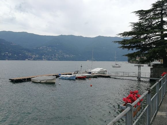 The shore of lake Como