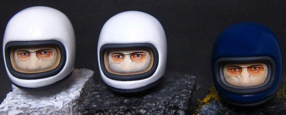 Driver Helmets Work In Progress, bit of improvement on the face.