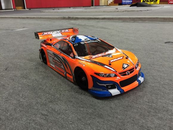 Fresh Mazda Speed 6 for Carpet Racing.  Thanks to my sole Sponsor Upgrade RC for the sweet decals