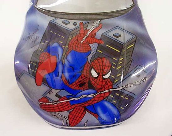 Old nitro car body.  With Spidy hood.