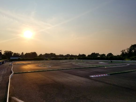 The sun has risen on our track for this day before we begin serious practice and testing.  I hope all of you have safe travels to this location and I hope to see all of you tomorrow.