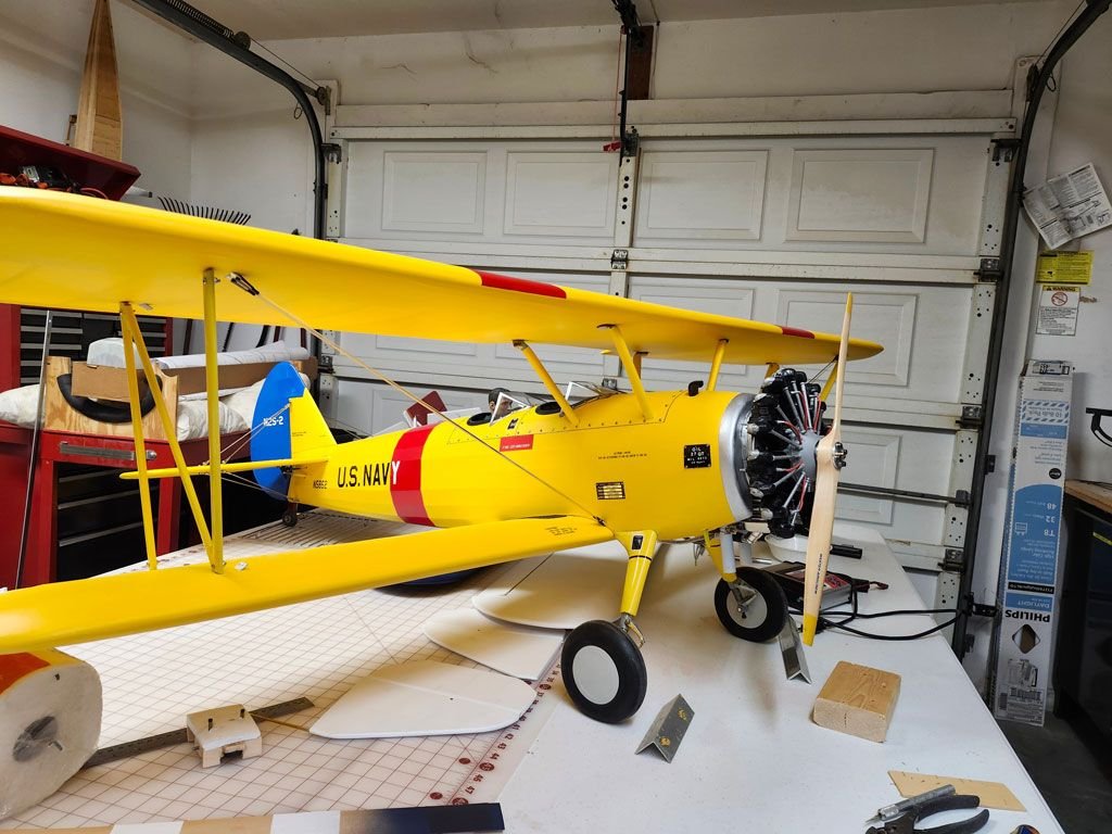 This gorgeous Zirolli 1/5th scale PT-17 was crafted by master builder John Labell of Ocala, FL