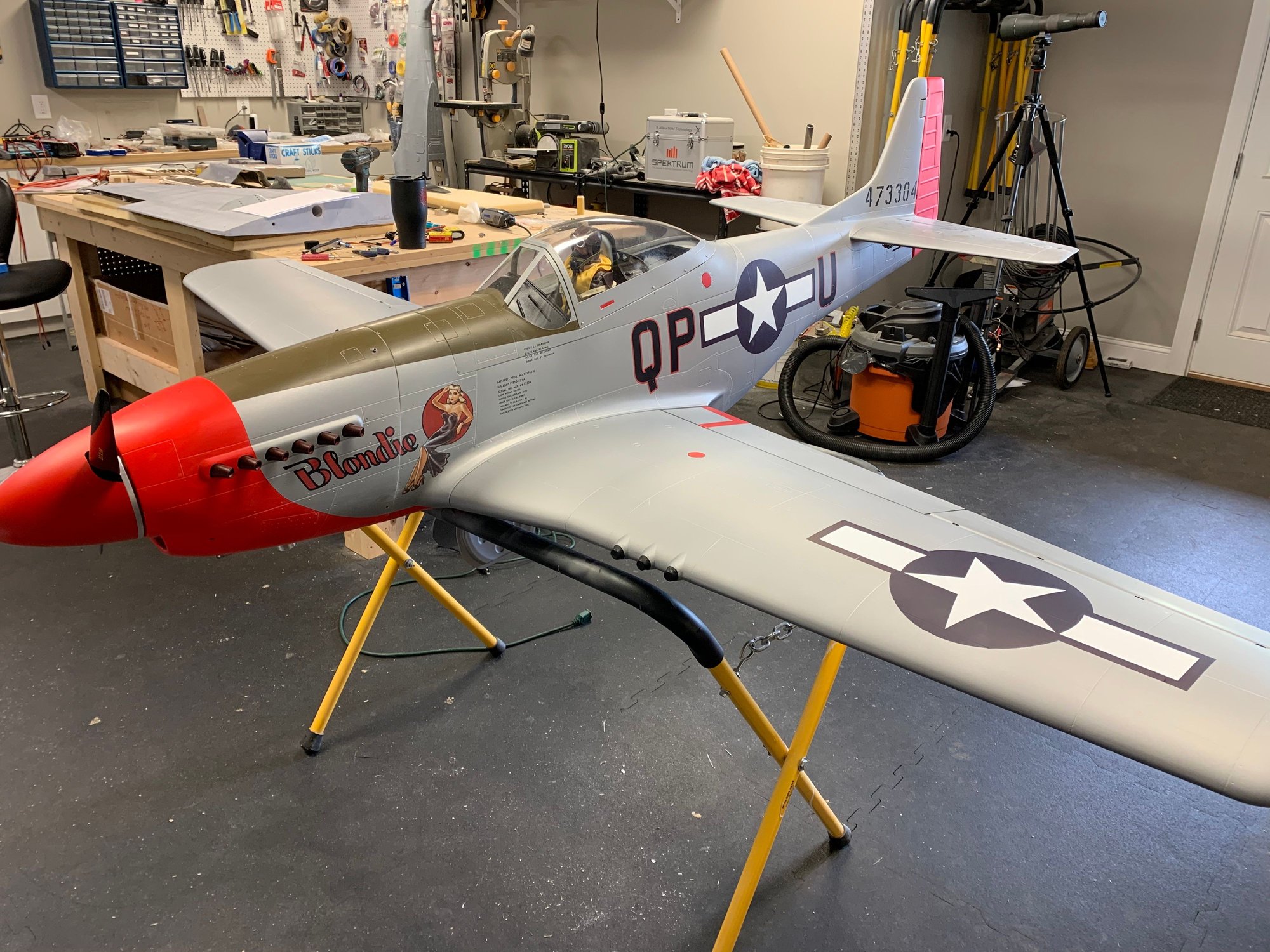 TopRC P-51 Mustang w/ DA60 Engine - RCU 