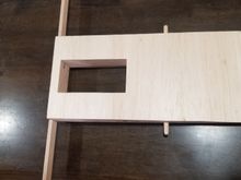 Center section with alignment dowel added