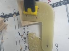 One other hinge ready to go. I think I will tack weld the G10 in place with Aeropoxy making sure of the alignment, let it sit overnight and then install the blocking with more Aeropoxy. Bad thing is that the hinge structure will not be able to be removed without destroying much more material by using Aeropoxy. Did I mention, it's got to be correct this time.  