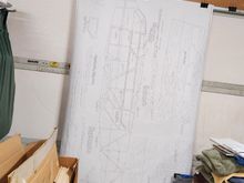 framing plan cut to size to make handling easier