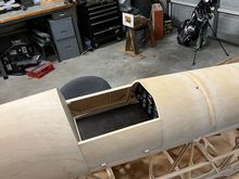 I will cut a hole for the pilot to pass through of course.