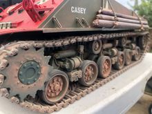 Close up of the HVSS. 