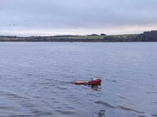 Test ok ,just a little water in due to the low stern when going astern. 
