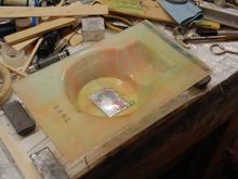 Waxed and coated with PVA mold release. Ready for the layup.