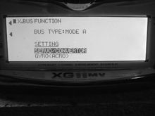 Photo #2 XBUS FUNCTION screen with SERVO selected. Necessary with 0002-0013 but probably no with previous versions