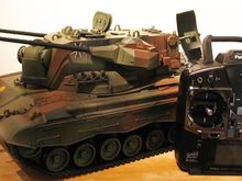 Custom Tamiya Gerard Flakpanzer Futaba 8 Channel.
