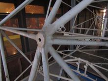 Full scale airframe in the garage.