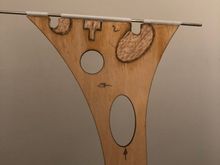 The small tube is glue in place and receive the 1,7 mm pin