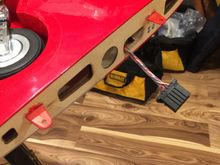 Wing Using the Fiberglass servo thingy that was included....shape to fit.