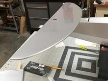 Here I have dry positioned the horizontal stabilizer to assure . . .