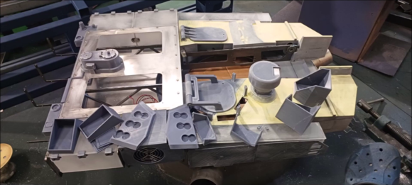 Accessories such as smoke launchers and radar sensors to be installed on the terret have been manufactured