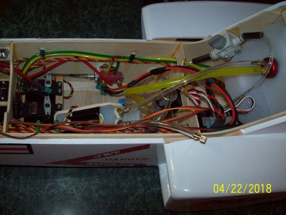 Fuel system and retracts servo and valve.