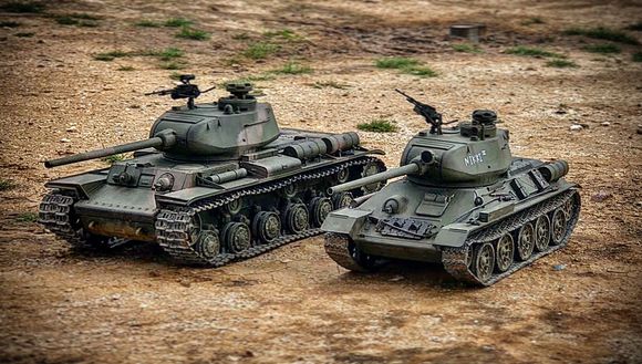 Both these tanks have had it done. Both have several hours of running on them and you can see wear the black has worn of just like a real tank would. You can also see that the black that is in the nooks and crannies deepens the overall look of the track.