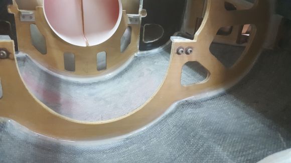 Fuselage main section was inspected for formers attachment and bonding. I used Hysol 9462 for local reinforcement. 