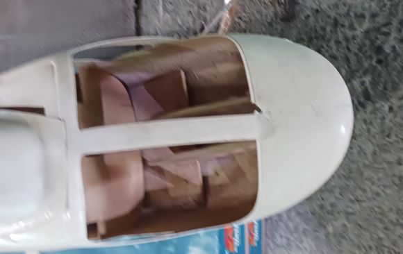 The fiber glass has separated here.