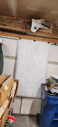 framing plan cut to size to make handling easier