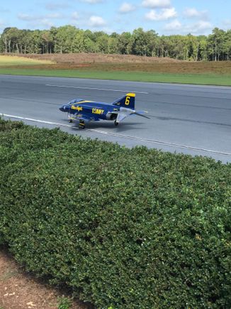 Did the maiden at Georgia Jets.  This is my third Phantom, great flying jet!  JetCat P-180NX, Futaba 18MZ, PowerrBox Royal.