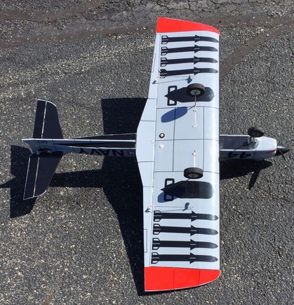 I created the silhouette  missiles with black Monokote.