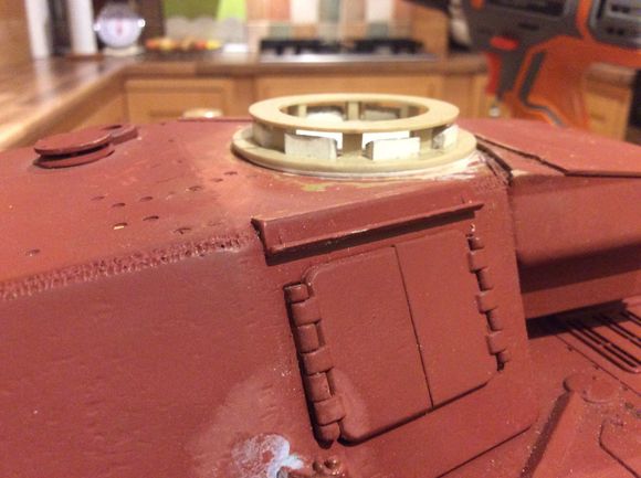 Stug cupola fitted with scratch built periscopes.
