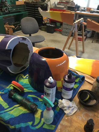 Kimo polisher, 3m “Pefect it” compound system numbers 1, 2 and 3. I will wind up with a mirror shine. In about a year ha ha ha 