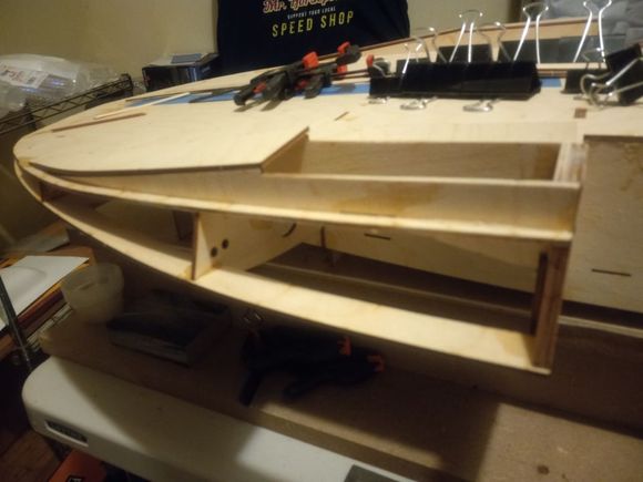 Sponsons and Chines laid up