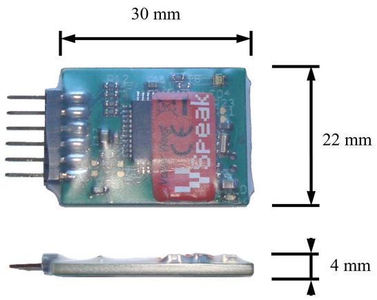 VSpeak telemetry adapter - weight: only 4g