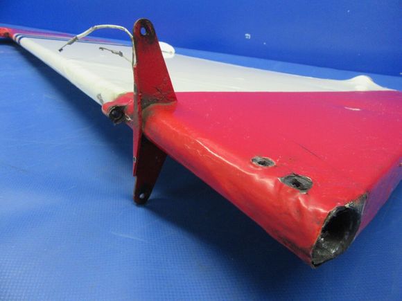 If you recall, I gave you a tip regarding using  photos on eBay as a good reference source.  Here's an example.  This is a Citabria rudder that's' listed for sale. This photo had merit for me as I was looking to duplicate the rudder horn.