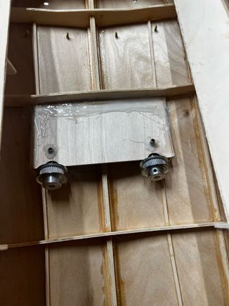 Glued in place with Epoxy and 404 mixture to help fill any voids.