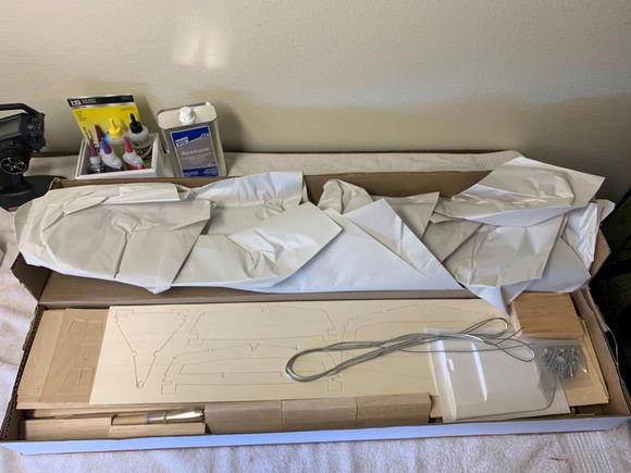 Freshly opened box, wood!