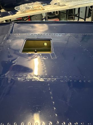 Here's a general idea of the size of the flap servo rod opening.  Smaller than I expected! I started the hole thru the flap side to locate then ream most from the servo pocket.