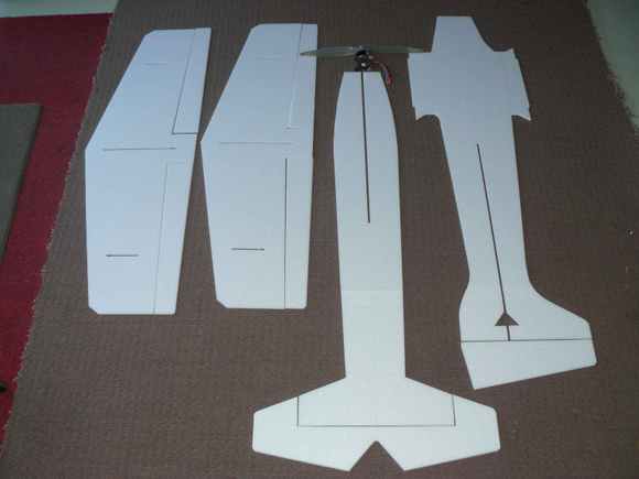 Basic 6mm depron cut outs.