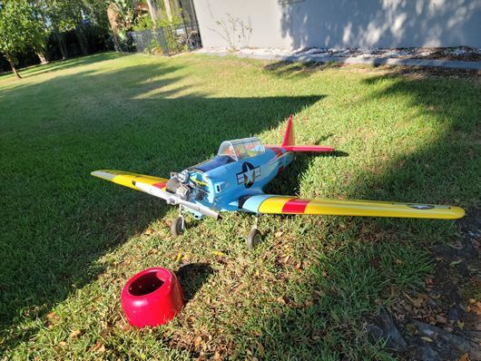 Cowl removed to show engine