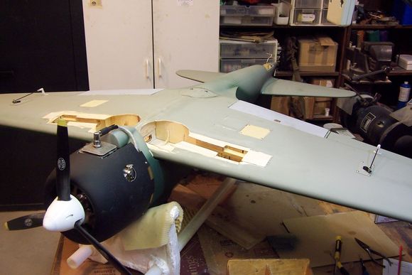 Here is the bottom with new wheel wells and mounts