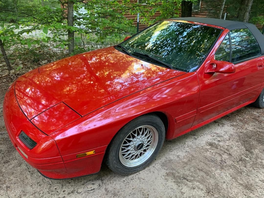 1989 Mazda RX-7 - I'm Parting Ways With My Little Red Fun Sports Car - Used - VIN JM1FC3513K0708752 - 121,257 Miles - 4 cyl - 2WD - Manual - Convertible - Red - Kalkaska County, MI 49646, United States