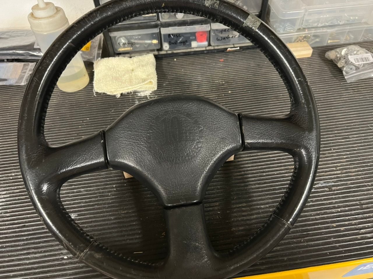 Interior/Upholstery - 10th Anniversary steering wheel - Used - 1988 Mazda RX-7 - Seneca, MO 64865, United States